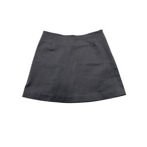 Bebe Vintage Navy Blue Mini Skirt Womens Size 6  Y2K Solid Plain A-Line